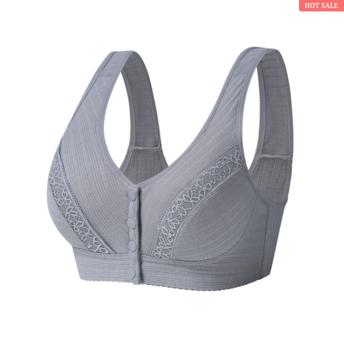 2023 FRONTKNOPF-BH AUS ATMUNGSAKTIVER, HAUTFREUNDLICHER BAUMWOLLE