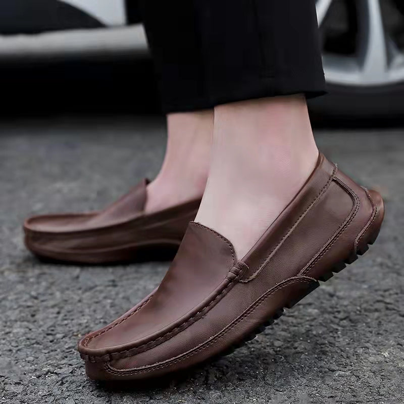 🔥Hot Sale🎁--50% OFF 🎉 Men's Comfy Casual Stylish Driving Style Slip On Leather Loafer