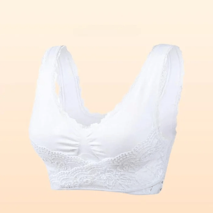 🔥2 Kaufen und 10% Rabatt erhalten👙Bequeme Korsett-BHs aus Spitze mit überkreuzter Schnalle an der Vorderseite😊