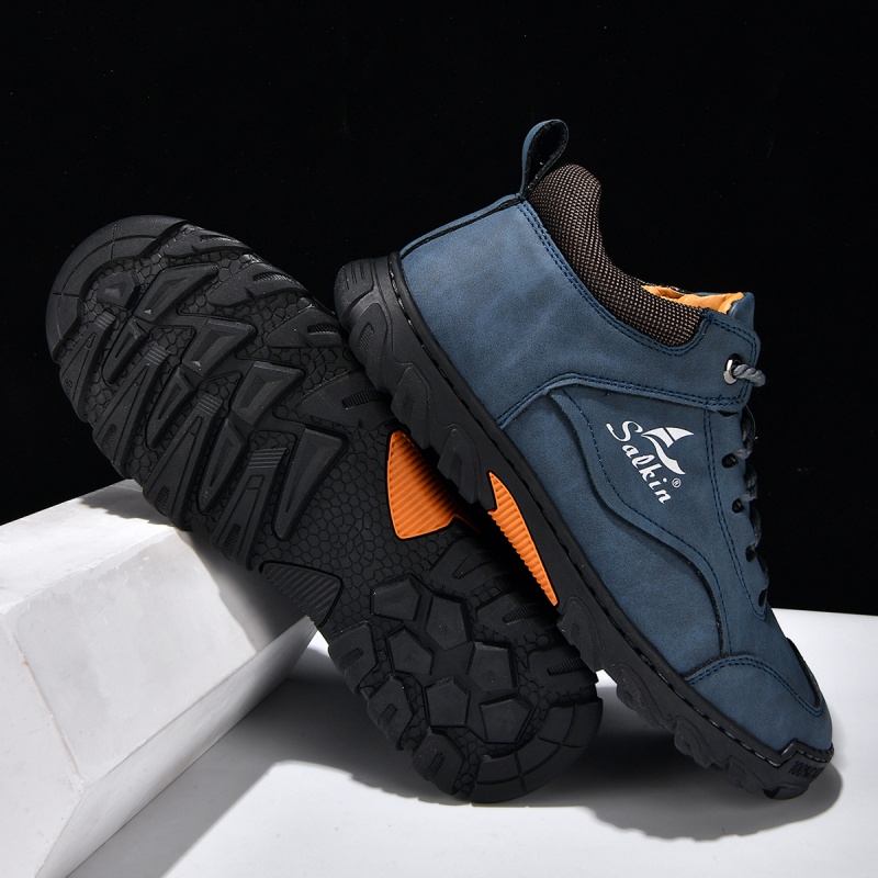 ✅ASTM-zertifizierte Premium-Outdoor-Schuhe aus Leder für Herren – breite Zehenpartie, Fußgewölbeunterstützung, wasserdicht und rutschfest