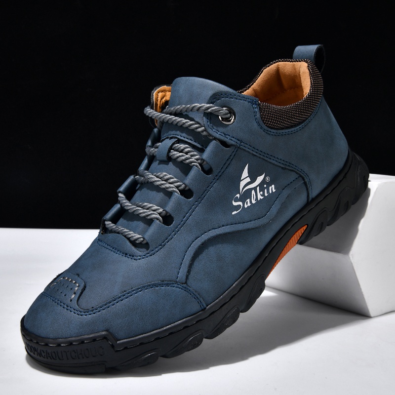 ✅ASTM-zertifizierte Premium-Outdoor-Schuhe aus Leder für Herren – breite Zehenpartie, Fußgewölbeunterstützung, wasserdicht und rutschfest