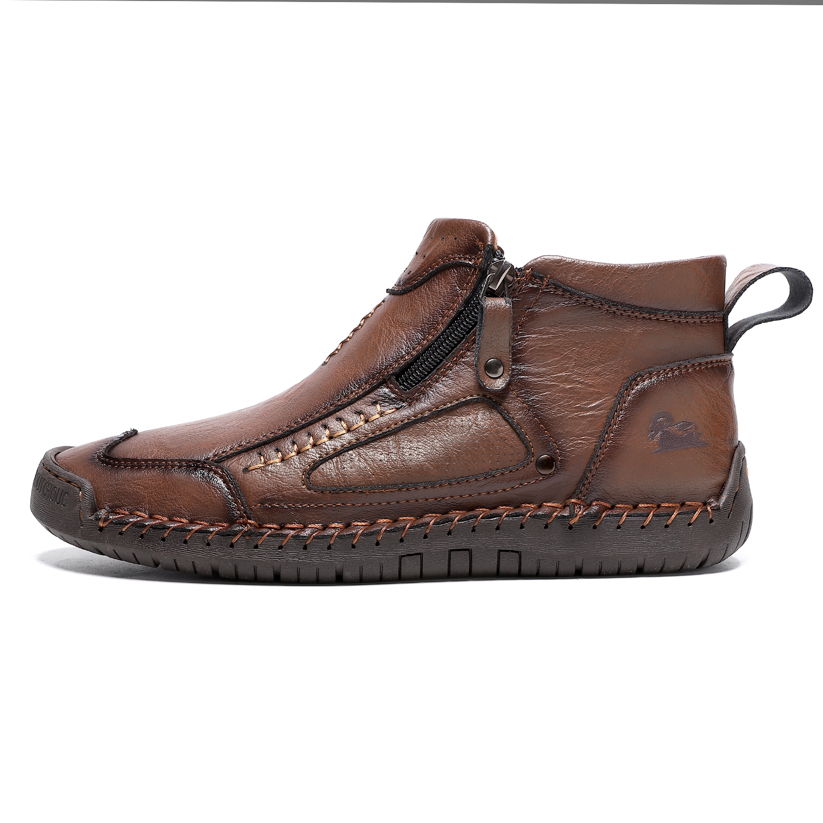 ✅ ASTM-zertifizierte Herren-Arbeitsstiefel aus Leder – Strapazierfähig, wasserdicht und rutschfest