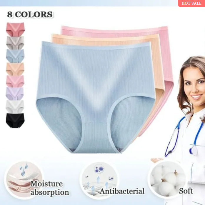 ANTIBAKTERIELLE HYGROSKOPISCHE DAMENUNTERWÄSCHE MIT HOHER TAILLE (DER RABATT WIRD BEI DER BEZAHLUNG WIRKSAM)