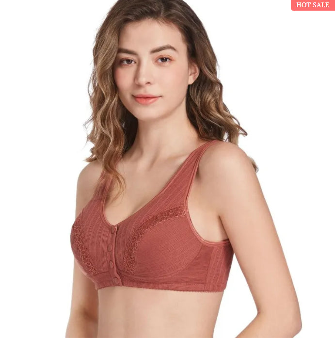 2023 FRONTKNOPF-BH AUS ATMUNGSAKTIVER, HAUTFREUNDLICHER BAUMWOLLE