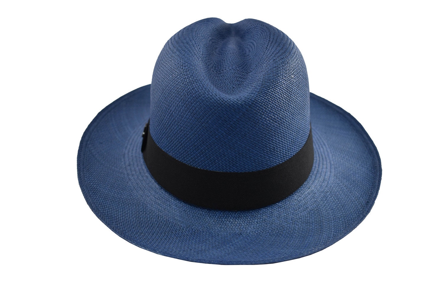 Advanced Original Panama Hat-Electric Blue Toquilla Straw-Handwoven in Ecuador