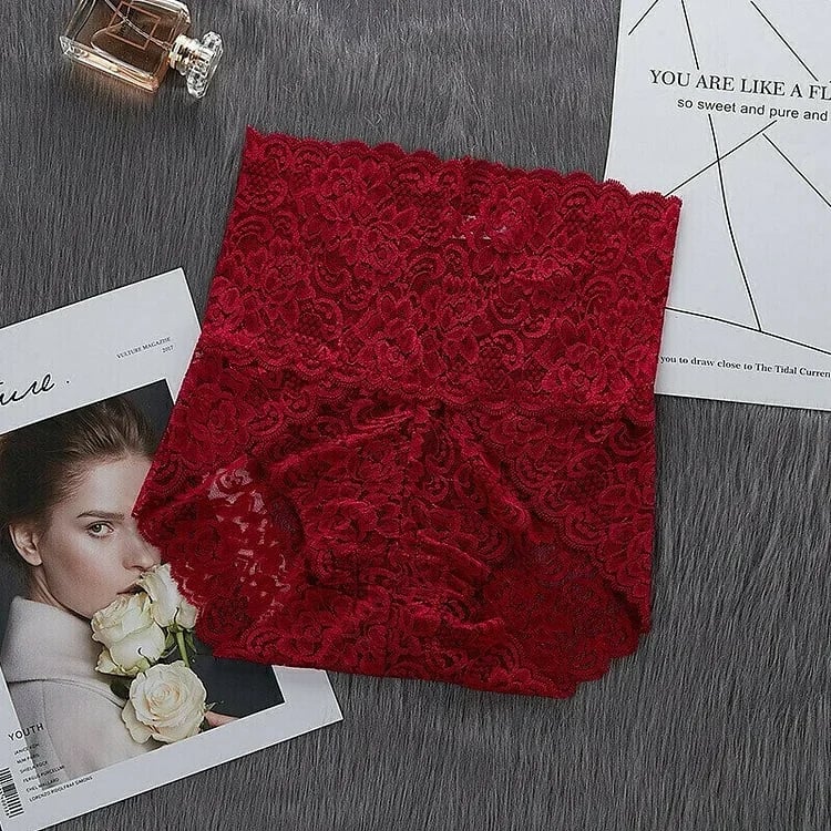 🎀Hübsches Spitzenhöschen mit hoher Taille -💝3 KAUFEN, 2 GRATIS (5 TEILE-SET)