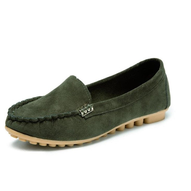 Orthoture's Round-Toe Flats,Breathable Orthopedic Slip On Walking Shoes