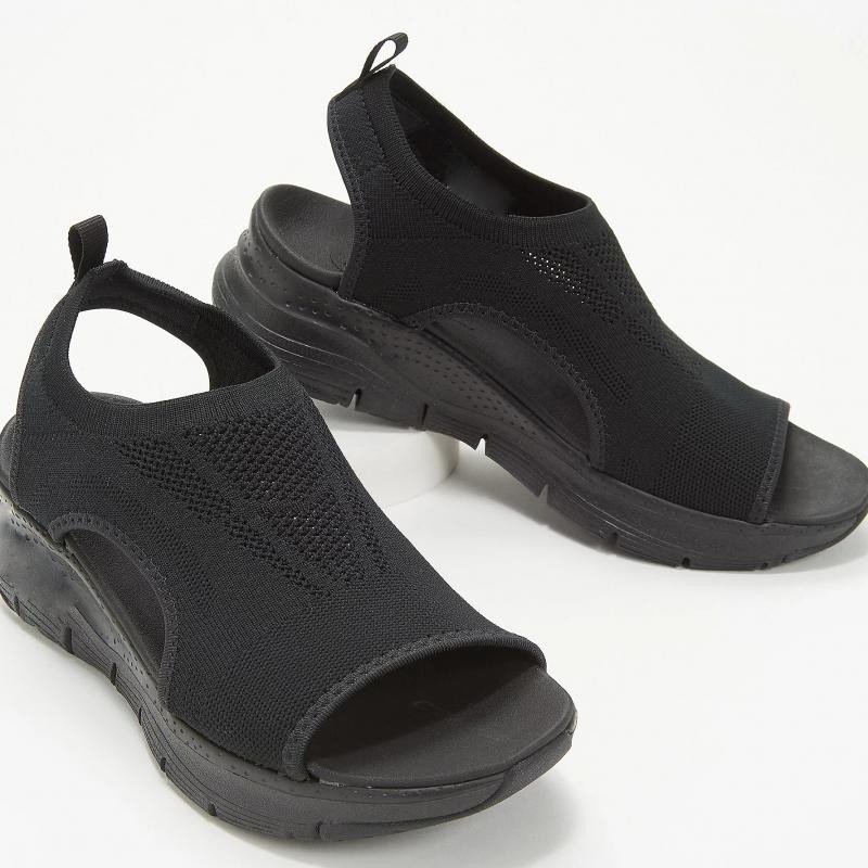Julliar Mesh Casual Ladies Wedge Orthopedic Shoes