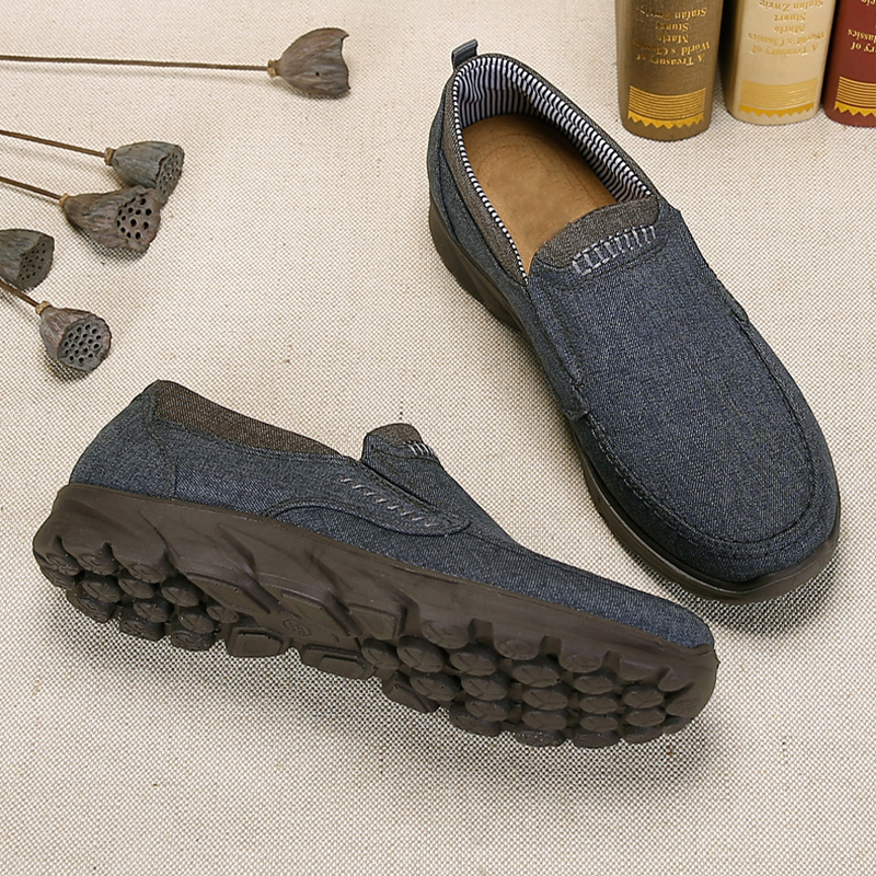 Leichte, atmungsaktive Stoffschuhe mit weicher Sohle für Herren