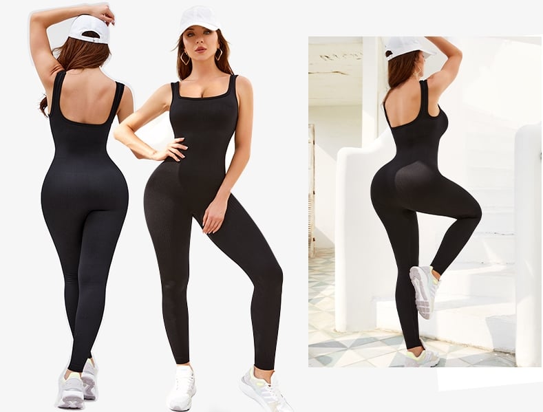 🔥Last-Day-Aktion 70% RABATT🍑Einfarbiger Leggings-Sport-/Yoga-Overall