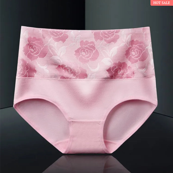 BAUMWOLLE HOHE TAILLE BAUCH ABNEHMEN HYGROSKOPISCHE ANTIBAKTERIELLE UNTERWÄSCHE