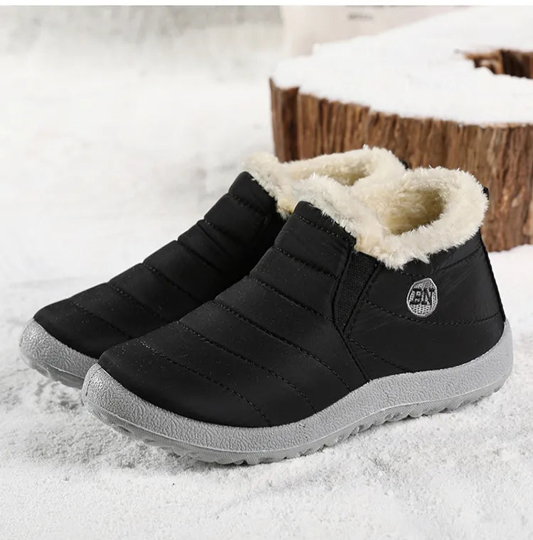🔥HOT SALE 🎉Winter Water-Proof Winter Fur-Lined Soft Boots
