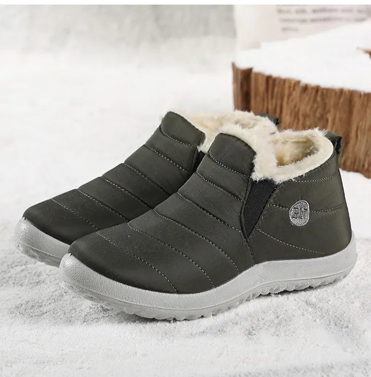 🔥HOT SALE 🎉Winter Water-Proof Winter Fur-Lined Soft Boots