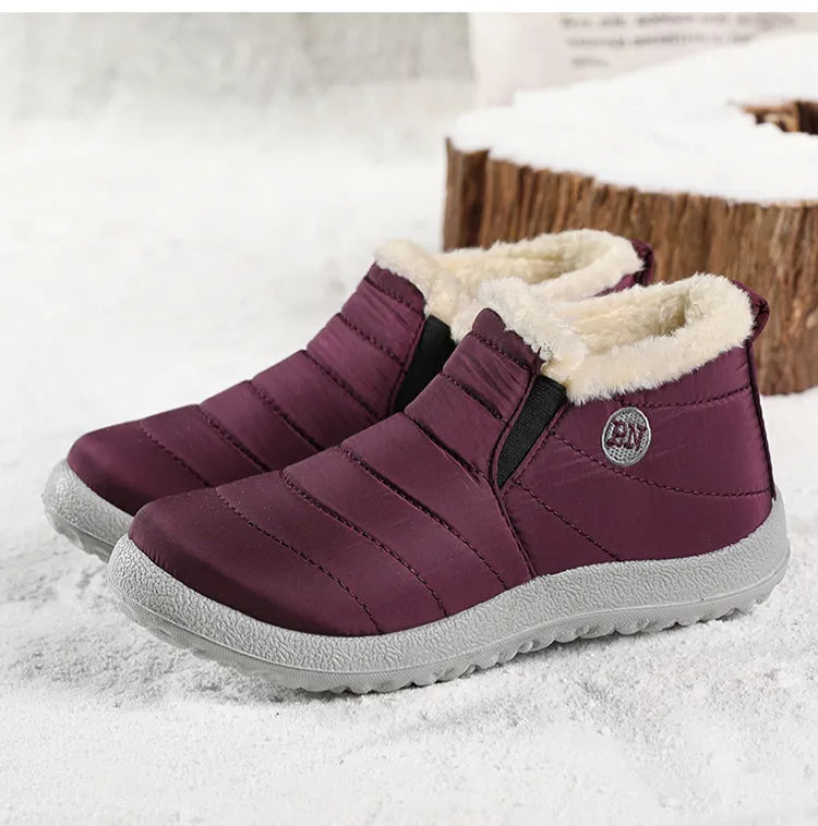 🔥HOT SALE 🎉Winter Water-Proof Winter Fur-Lined Soft Boots