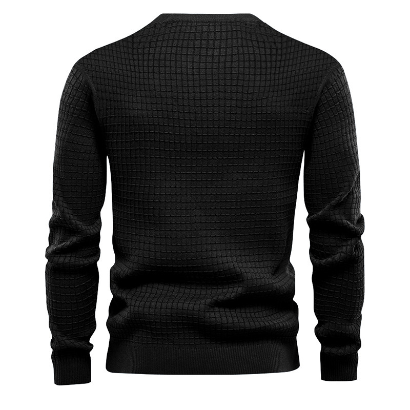 Lässige Strickoberteile mit Waffelmuster für Herren