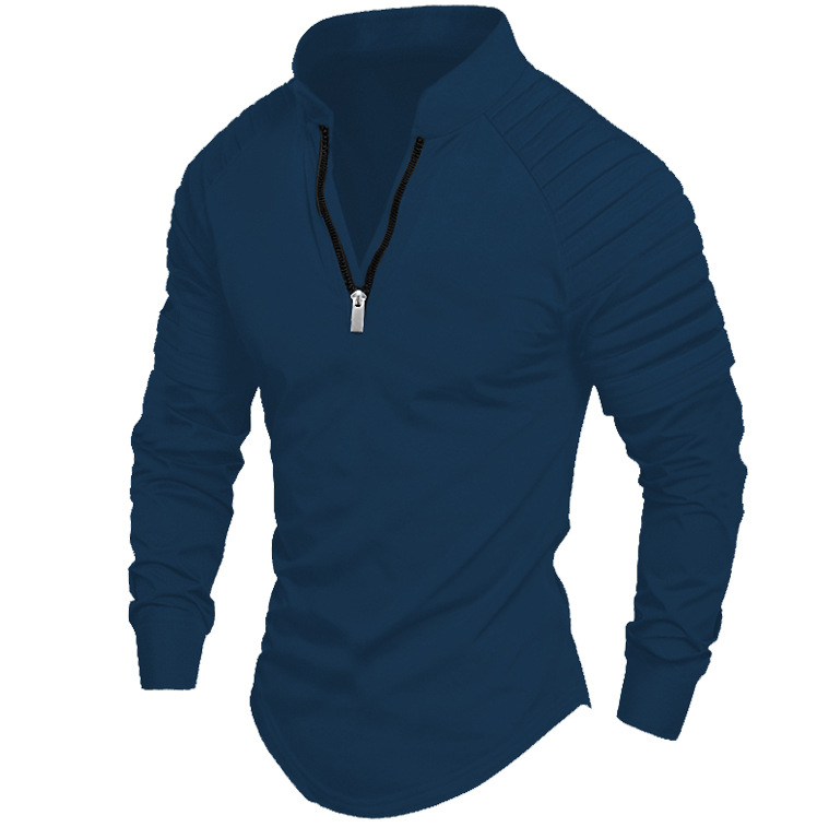 Men's Zip Long Sleeve Athleisure Shirt