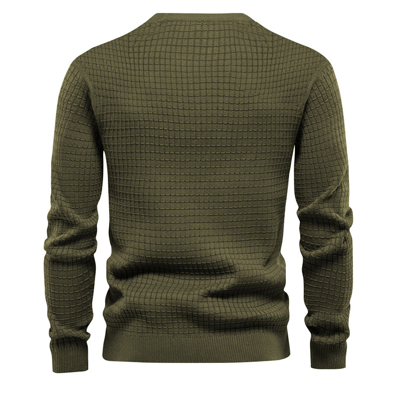 Lässige Strickoberteile mit Waffelmuster für Herren