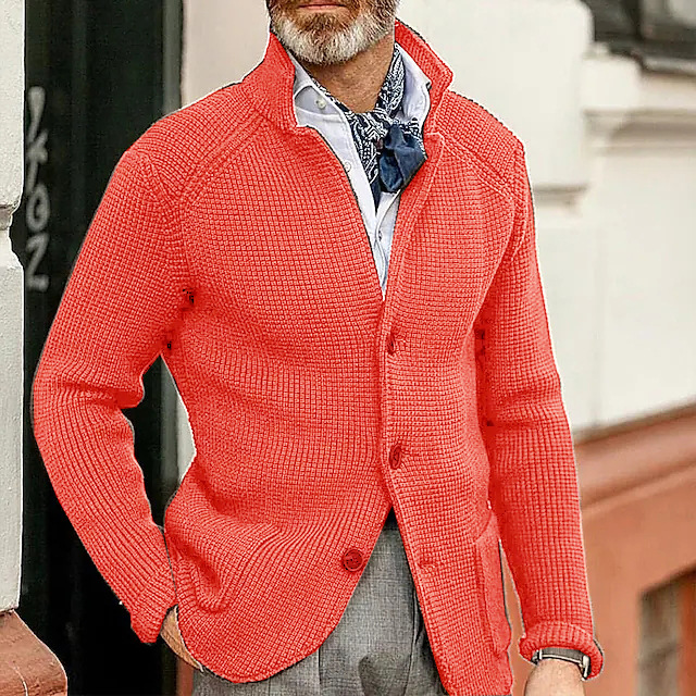 Elegante Langarmjacke mit Reverstasche für Herren