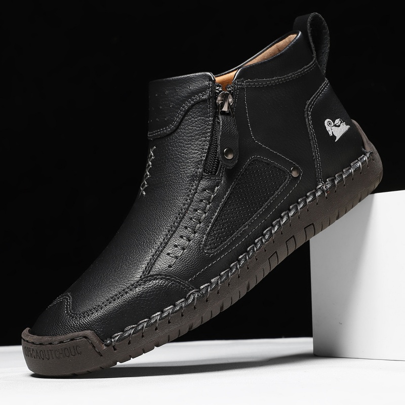 ✅ ASTM-zertifizierte Herren-Arbeitsstiefel aus Leder – Strapazierfähig, wasserdicht und rutschfest