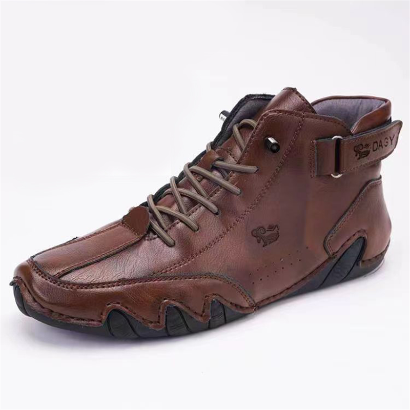 🔥HOT SALE🎁--60% OFF 🎉Waterproof Boots Comfortable For Winter��Unisex Italian Handmade Suede Velcro High Boots