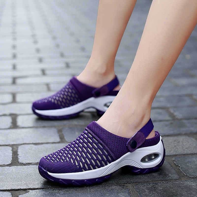 57 % Rabatt – Bequeme, gepolsterte und rutschfeste Plateau-Sandalen für Damen