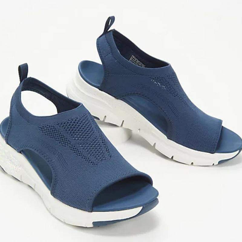 Julliar Mesh Casual Ladies Wedge Orthopedic Shoes
