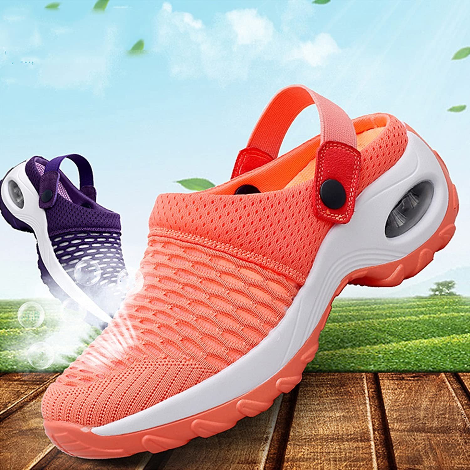57 % Rabatt – Bequeme, gepolsterte und rutschfeste Plateau-Sandalen für Damen