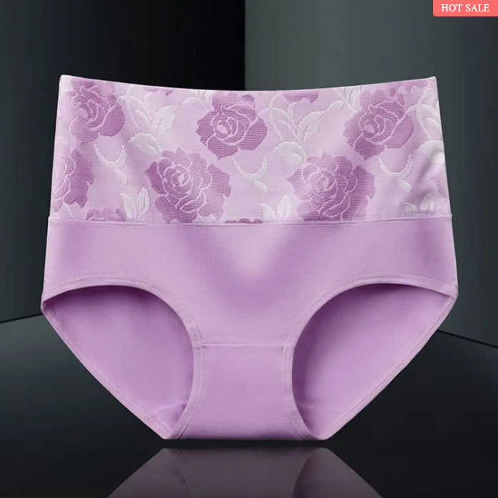 BAUMWOLLE HOHE TAILLE BAUCH ABNEHMEN HYGROSKOPISCHE ANTIBAKTERIELLE UNTERWÄSCHE