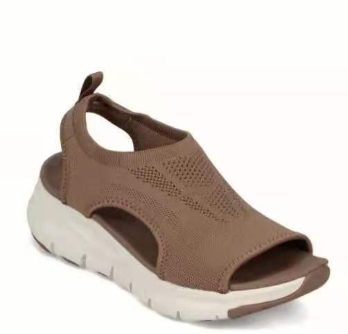 Julliar Mesh Casual Ladies Wedge Orthopedic Shoes