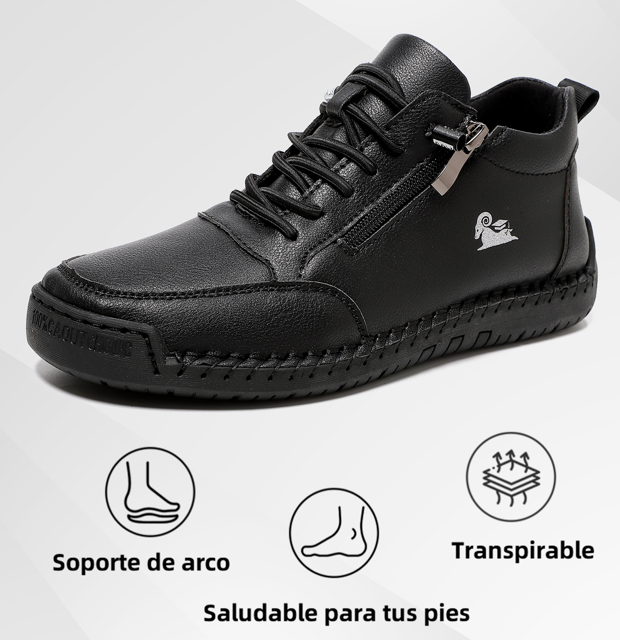 (🔥 50 % Rabatt – Nicht verpassen!) Ausgewählte Schuhe aus Kalbsleder – Orthopädische Schuhe – 👞 – Strapazierfähig, rutschfest und wasserdicht (Fußgewölbeunterstützung, Schmerzlinderung, Unisex)