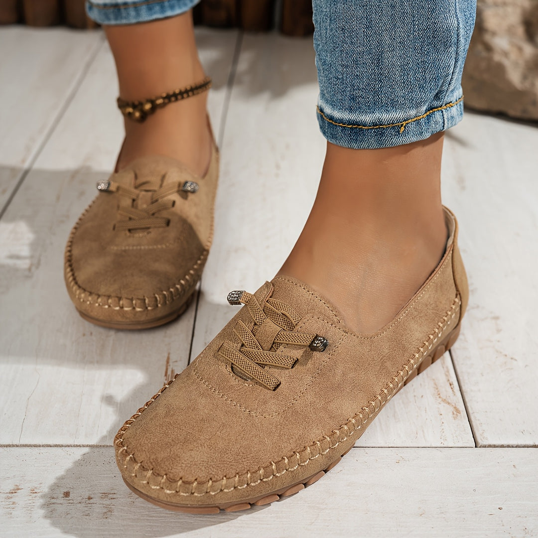 Marione – Bequeme Rutschfeste Loafer Aus Wildleder