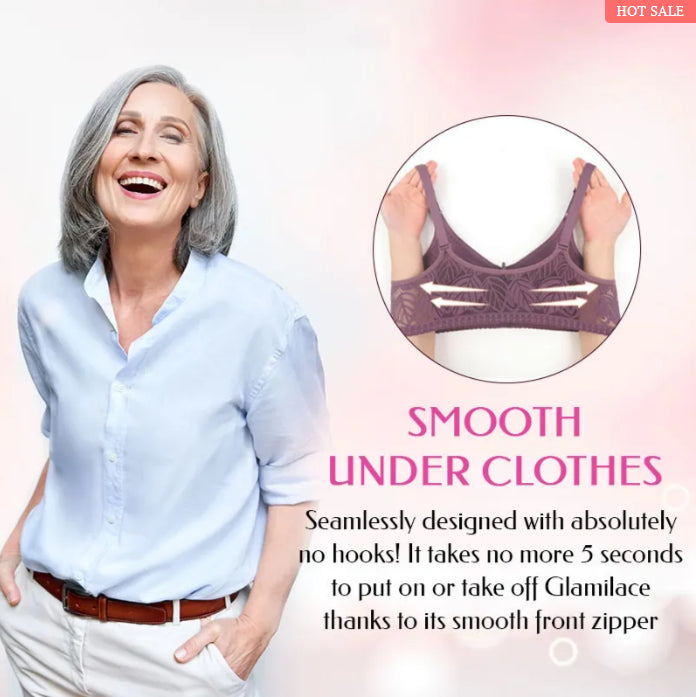 LETZTER TAG 80% RABATT - KABELLOSER, VOLLFLÄCHIGER BH MIT REISSVERSCHLUSS