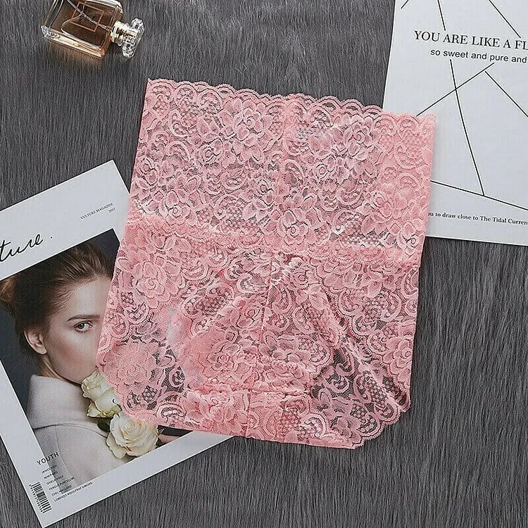 🎀Hübsches Spitzenhöschen mit hoher Taille -💝3 KAUFEN, 2 GRATIS (5 TEILE-SET)