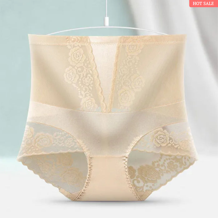SPITZE CHIFFON ATMUNGSAKTIV HOHE TAILLE BAUCH HÜFTE-UP HÖSCHEN