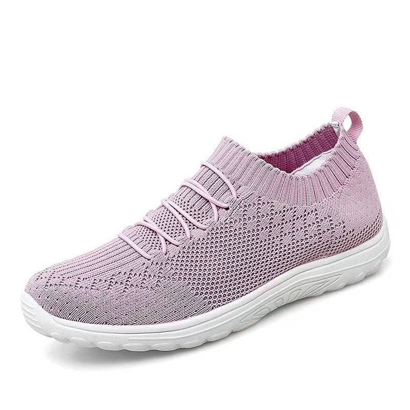 Women Versatile Slip-on Walking Shoes Elastic Mesh Leisure