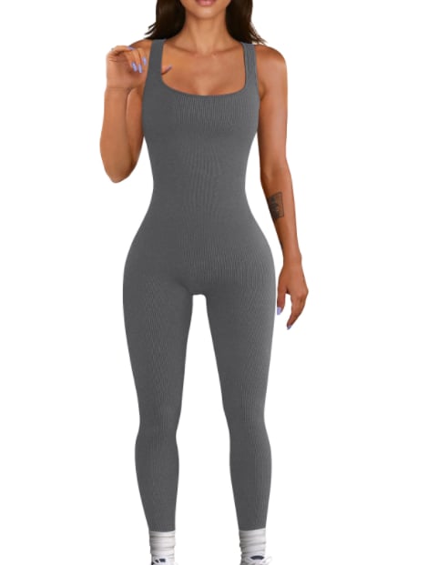 🔥Last-Day-Aktion 70% RABATT🍑Einfarbiger Leggings-Sport-/Yoga-Overall
