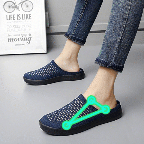 Bequeme Damen-Sandalen mit runder Zehenpartie, orthopädische Laufschuhe