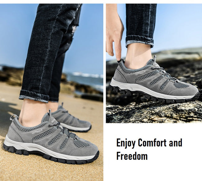 MEN'S OUTDOOR COMFORTABLE ORTHOPEDIC HIKING SNEAKERS
