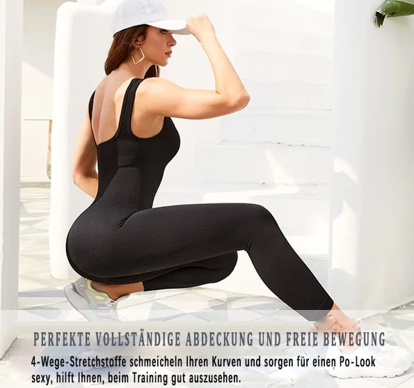 🔥Last-Day-Aktion 70% RABATT🍑Einfarbiger Leggings-Sport-/Yoga-Overall