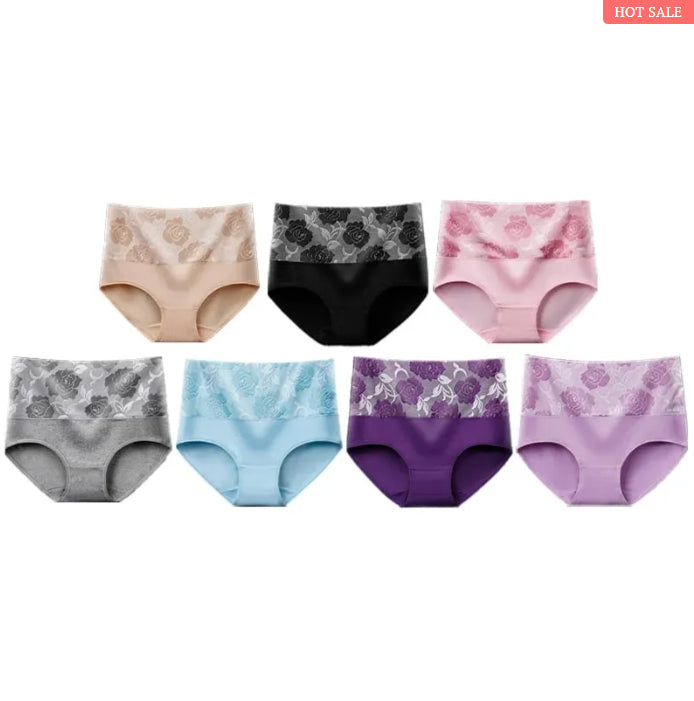 BAUMWOLLE HOHE TAILLE BAUCH ABNEHMEN HYGROSKOPISCHE ANTIBAKTERIELLE UNTERWÄSCHE