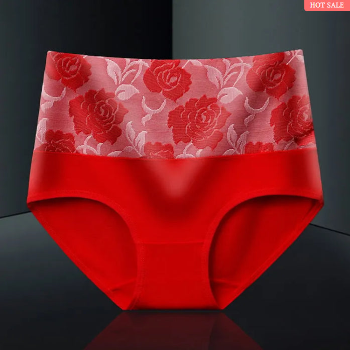 BAUMWOLLE HOHE TAILLE BAUCH ABNEHMEN HYGROSKOPISCHE ANTIBAKTERIELLE UNTERWÄSCHE