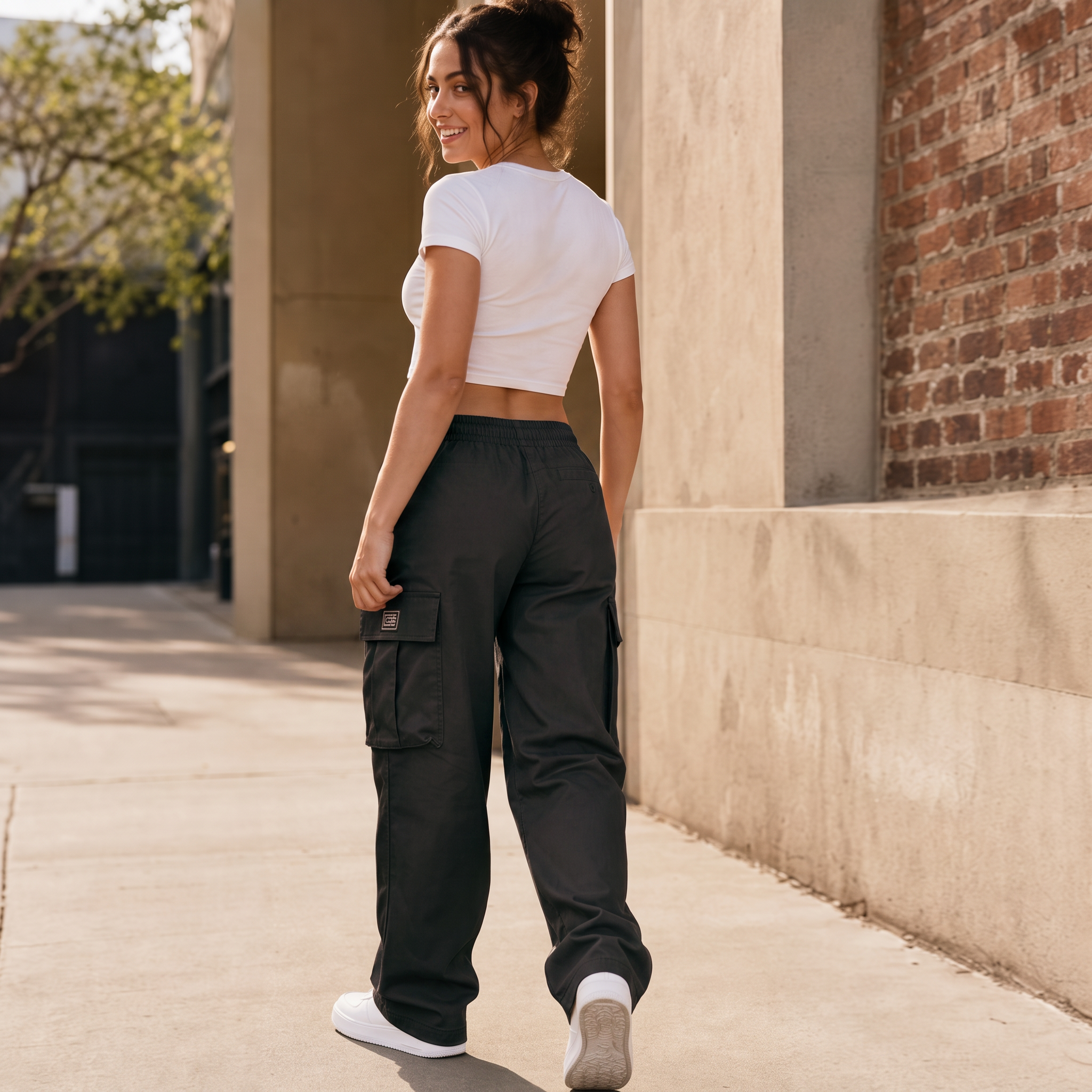 Easeway – Bequeme Cargohose mit geradem Bein