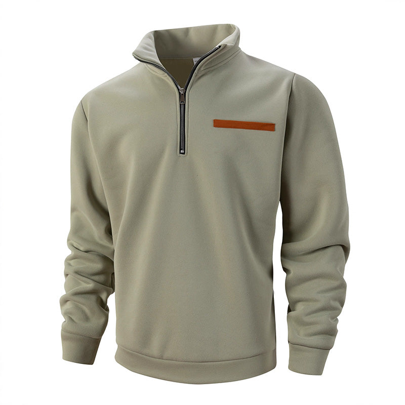 🔥Stylische Herren-Langarmshirts mit halbem Reißverschluss