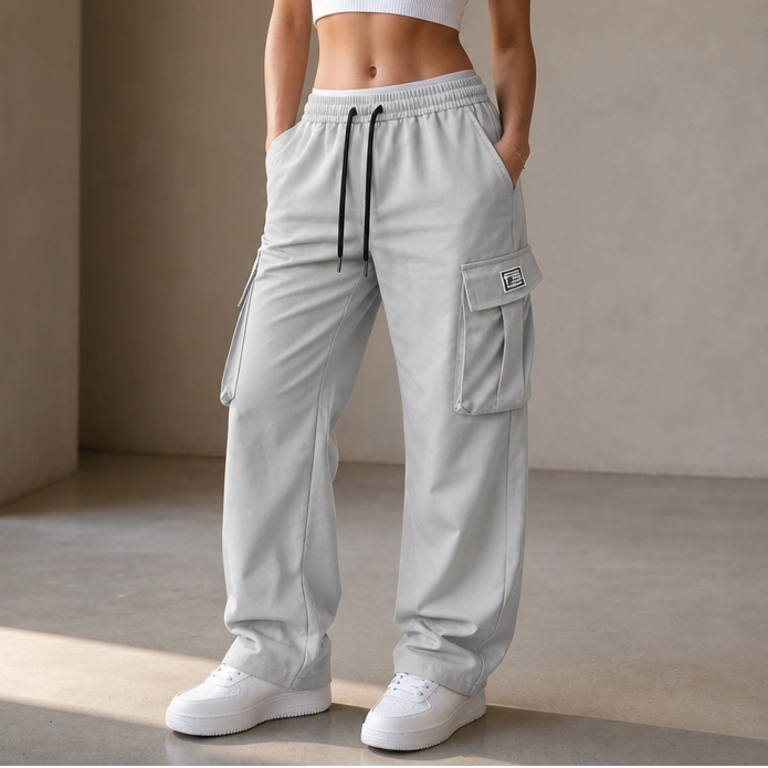 Easeway – Bequeme Cargohose mit geradem Bein