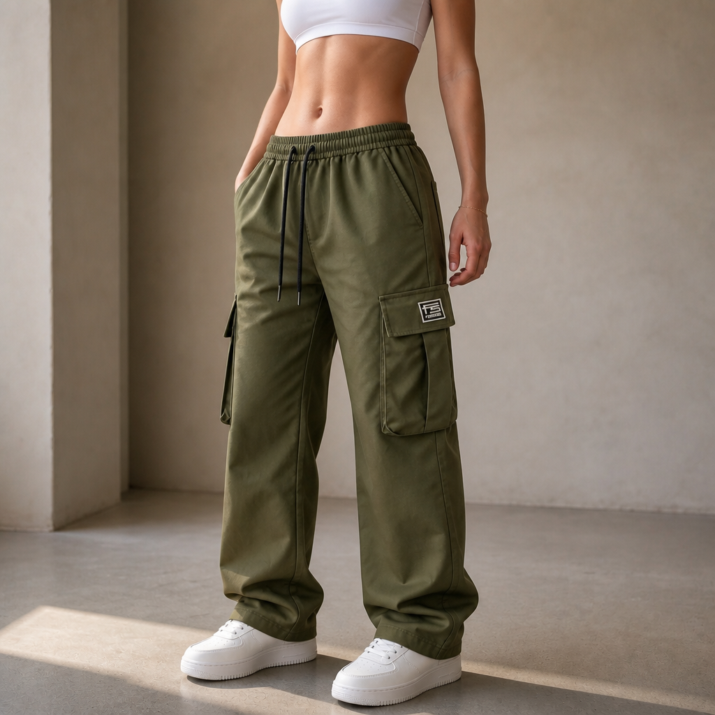 Easeway – Bequeme Cargohose mit geradem Bein