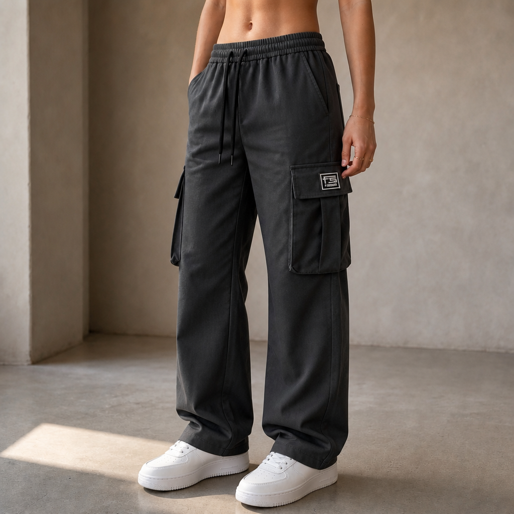 Easeway – Bequeme Cargohose mit geradem Bein