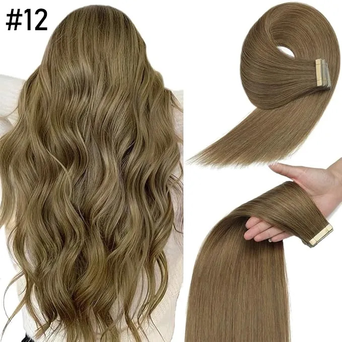 🔥 Each Only $1.47 Today🎁Virgin Human Hair Seamless Tape-In Extensions-20pieces