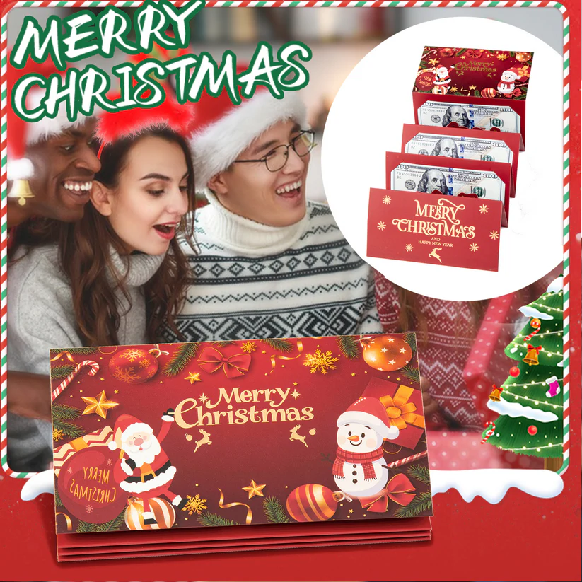 🎅$9.99 On Sale Today Only💵Christmas Cash Gift Envelope– A creative way to give cash this Christmas!