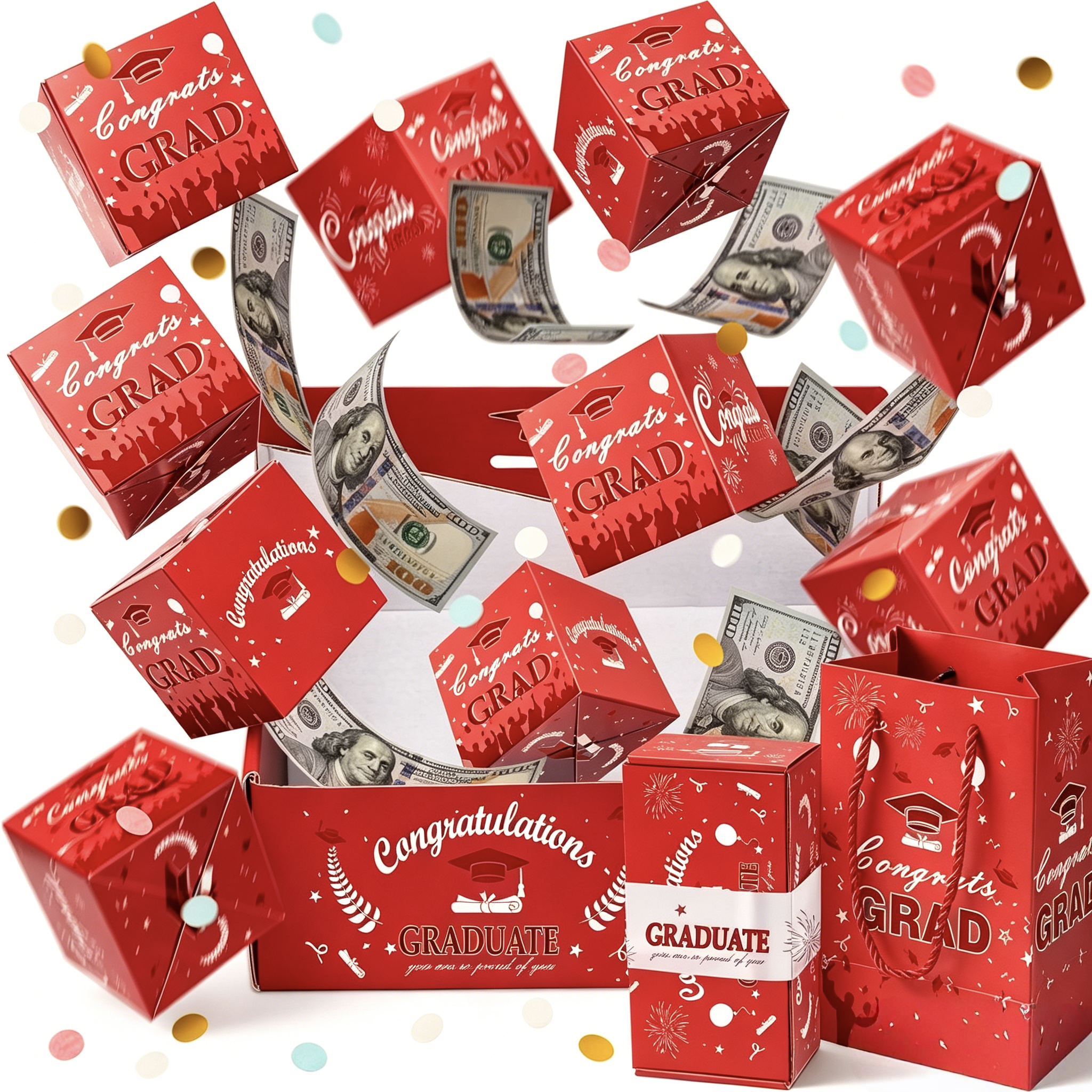 2026 Graduation Surprise Pop-Up Gift Box – Exploding Money Box & Celebration Gift Set