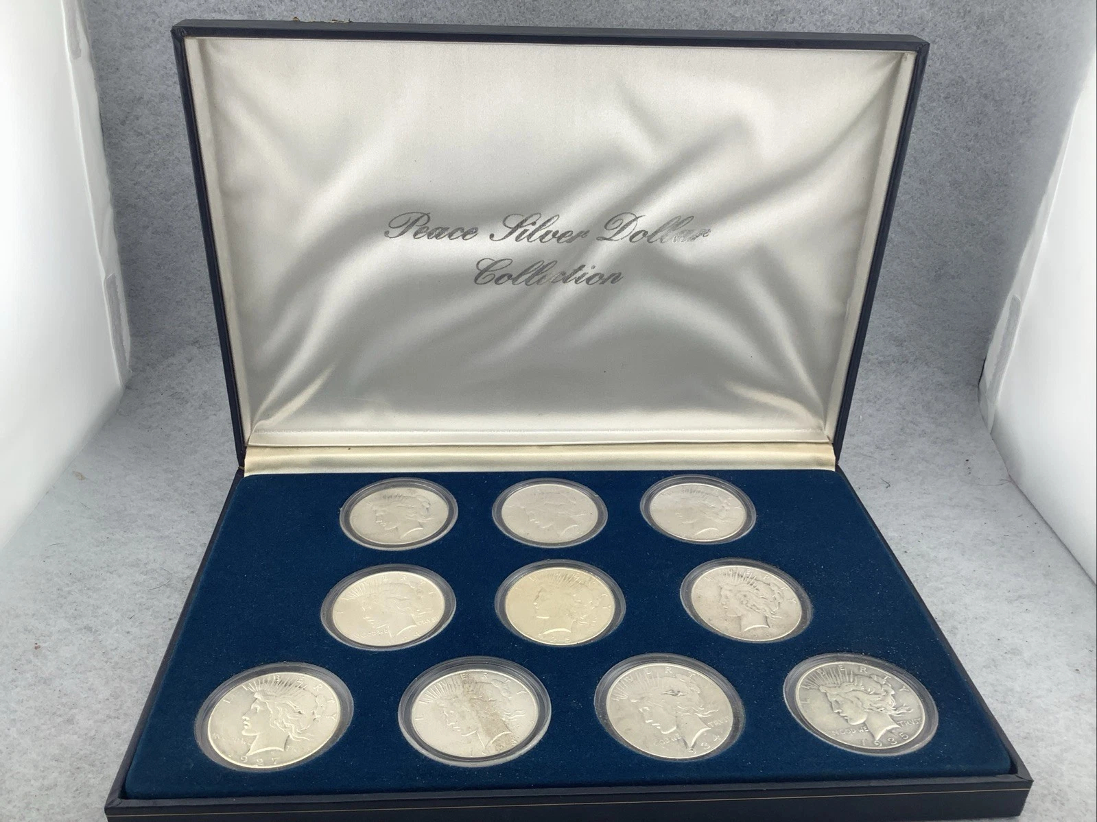 💥 Last 10 Sets Left! Complete 1921–1935 Peace Silver Dollar Set • 10 Pcs • MS65💰